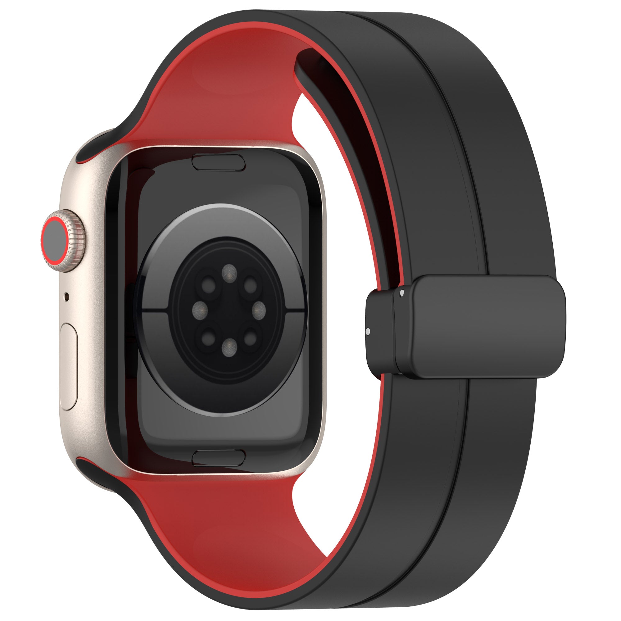 For Apple Watch Ultra 49mm Series 8 7 45mm 6 5 4 SE SE (2022) 44mm 3 2 1 42mm Silicone Watch Band Magnetic Buckle Wrist Strap For Apple Watch Ultra 49mm Series 8 7 45mm 6 5 4 SE SE (2022) 44mm 3 2 1 42mm Silicone Watch Band Magnetic Buckle Wrist Strap